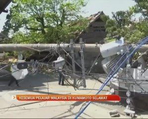 Kesemua pelajar Malaysia di Kumamoto selamat