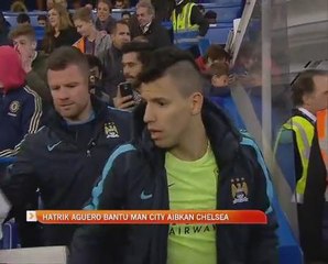 Aguero bantu City kukuh kedudukan empat kelompok teratas