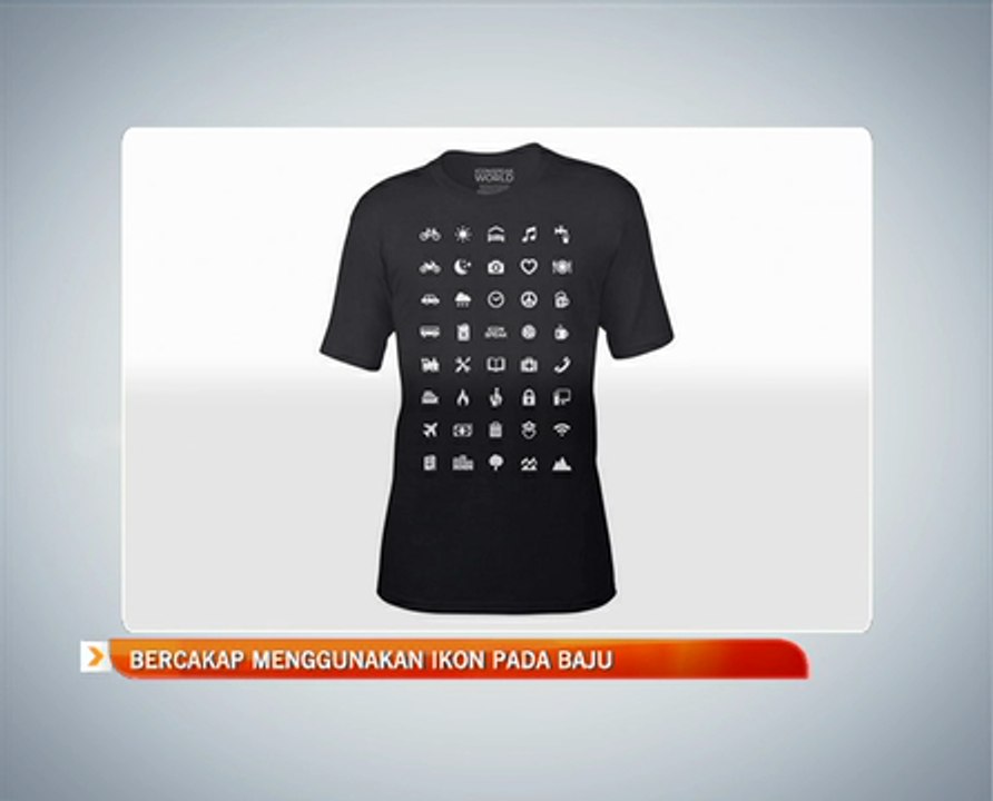 Bercakap menggunakan ikon pada baju