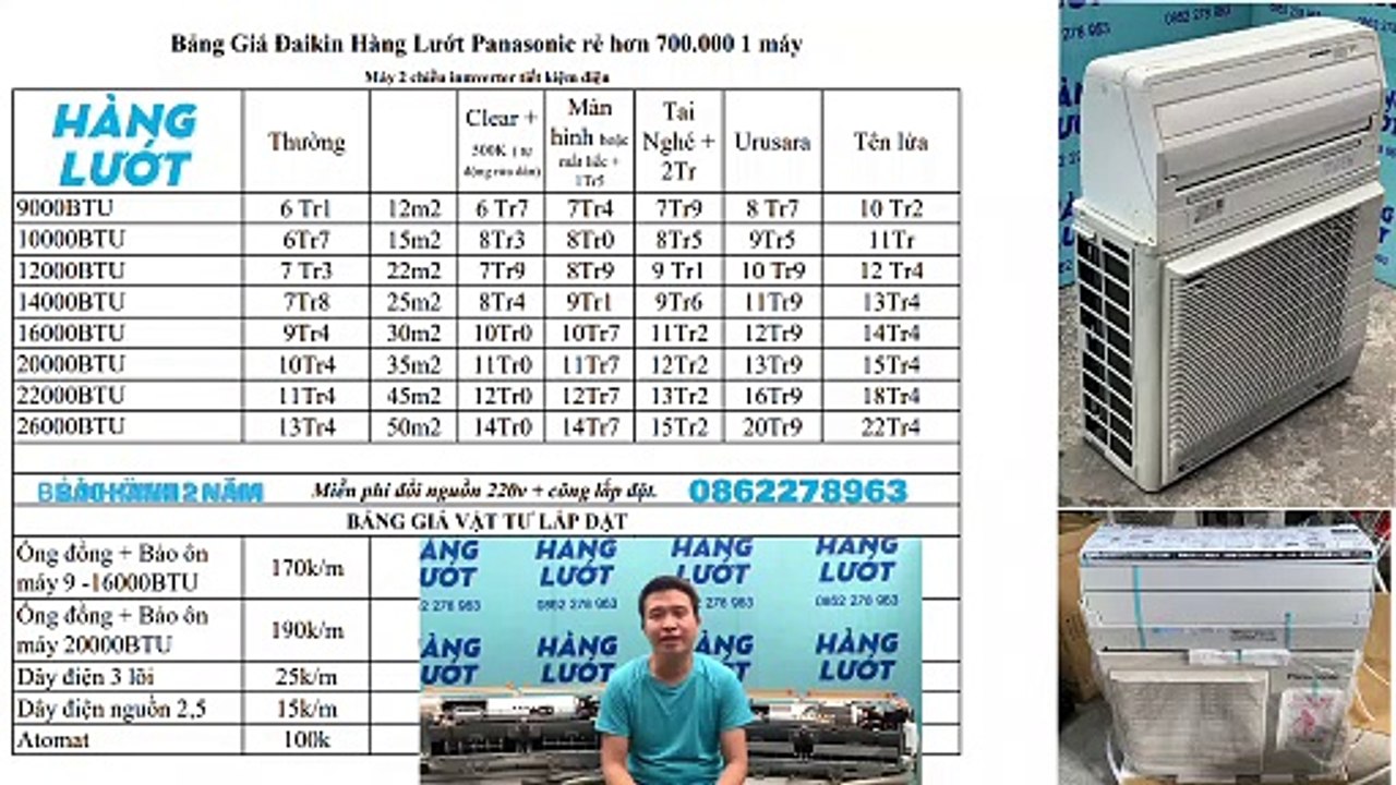 Điều Hòa Nội Địa Nhật Bãi Đaikin Panasonic Fujitsu