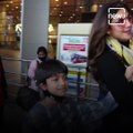 Actress Shilpa Shetty Returned To Mumbai From Mussoorie With Her Children Viaan And Samisha