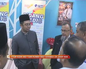UTEM sedia jadi tuan rumah bagi ceramah Dr Zakir Naik