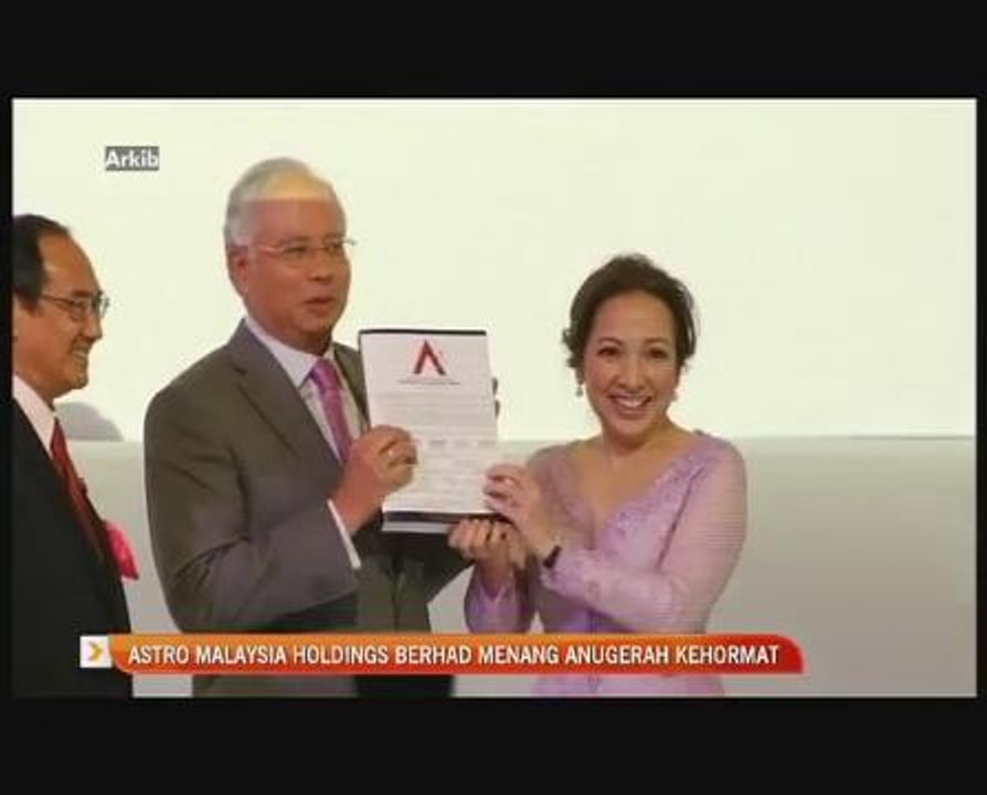 Astro Malaysia Holding Berhad menang Anugerah Kehormat