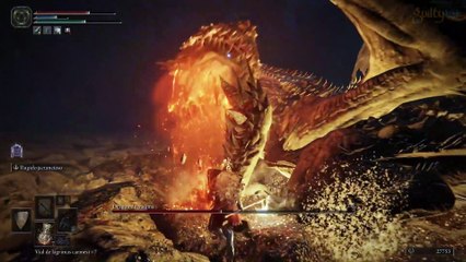 Dragón de magma y localización de la katana Velo Lunar en ELDEN RING