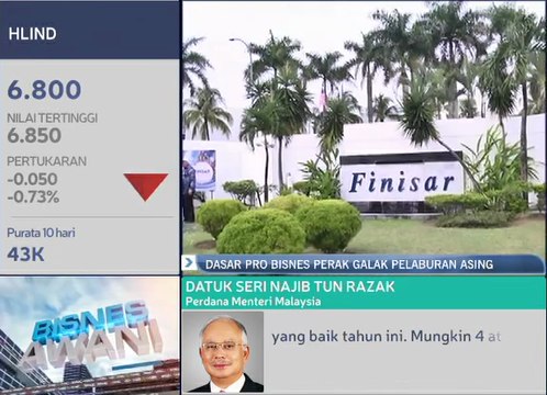 Dasar pro bisnes Perak galak pelaburan asing