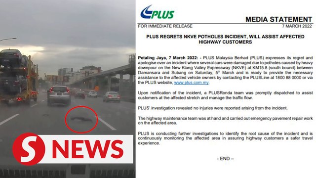 PLUS: Further investigations needed to determine root cause of NKVE potholes