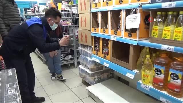 Zincir marketlere ayçiçek yağında stokçuluk denetimi