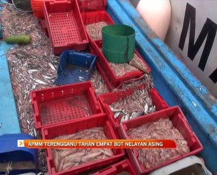 APMM Terengganu tahan empat bot nelayan asing
