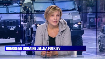 L'émotion d'une réfugiée ukrainienne après avoir fui son pays en guerre