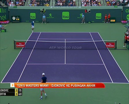 Tenis Masters Miami: Novak Djokovic ke pusingan akhir