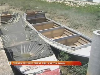 Cubaan seludup 4,000 karton rokok