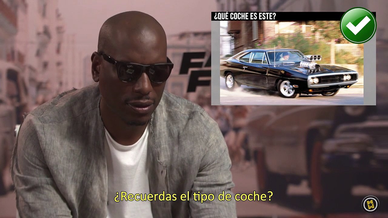 ¿Será capaz Tyrese Gibson de reconocer estos coches de la saga Fast & Furious?