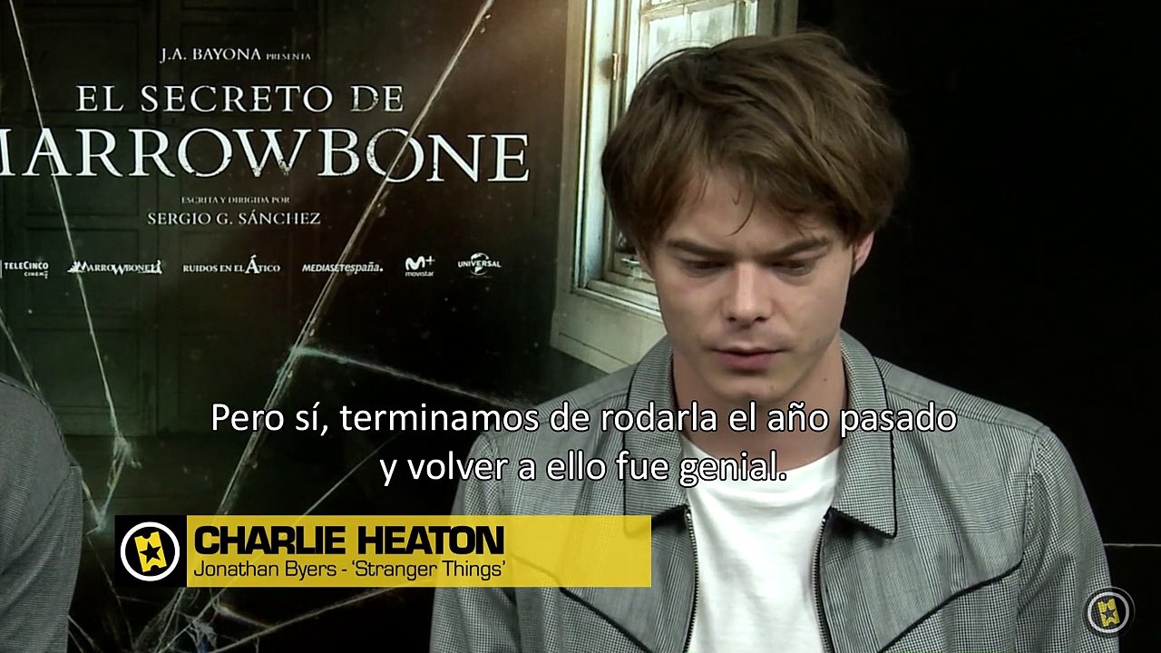 Charlie Heaton, emocionado por la segunda tempo...