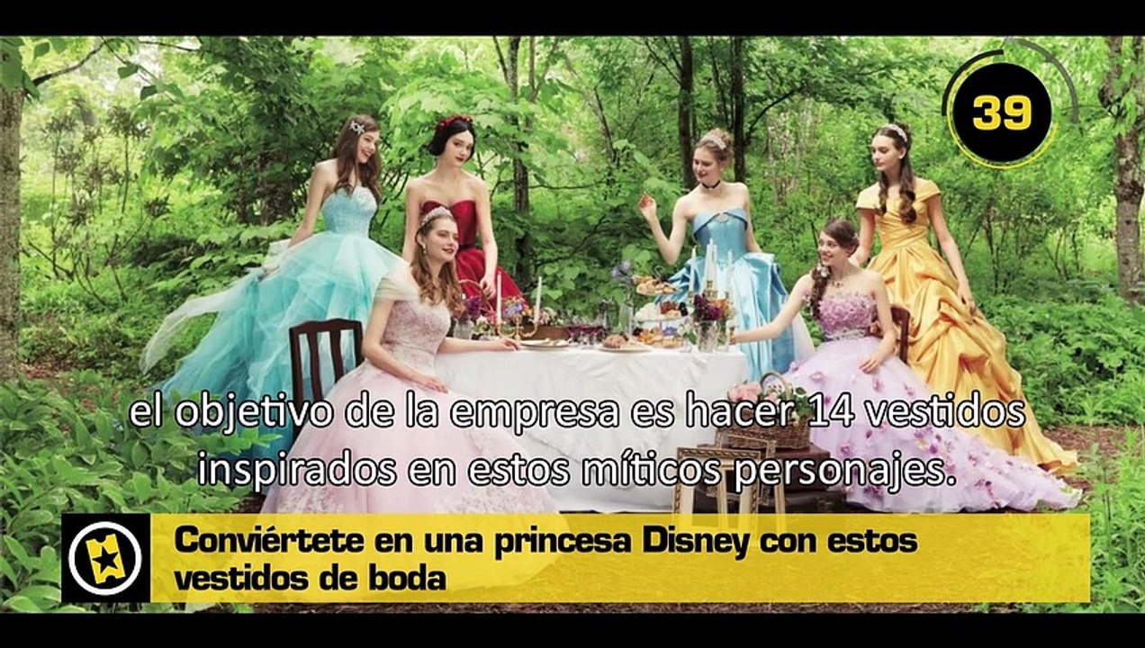 60 segundos - Vestidos de boda de princesas Disney