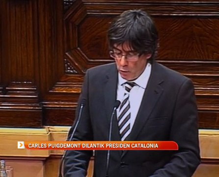 Carles Puigdemont dilantik Presiden Catalonia