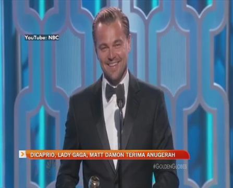Leonardo Dicaprio, Lady Gaga, Matt Damon terima anugerah
