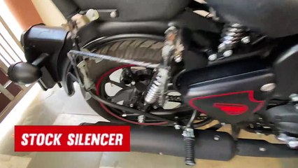 Classic350 Silencer Stock vs Patiala