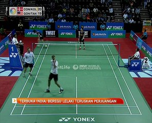 Terbuka India: Beregu lelaki teruskan perjuangan
