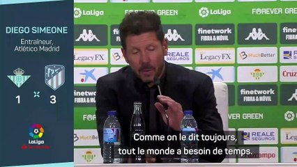 Simeone : "João Félix fait tout ce qu'on lui demande"