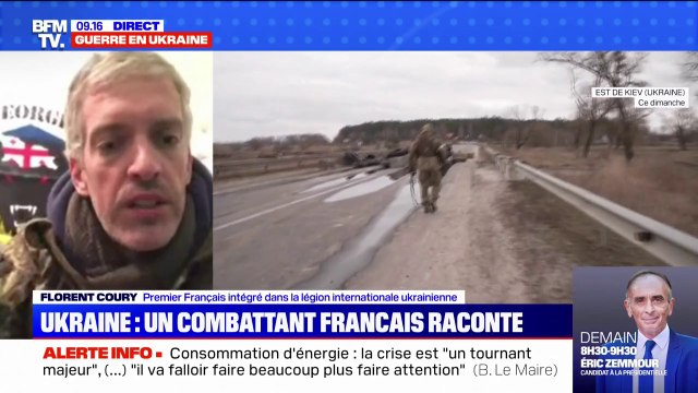 La cause ukrainienne c'est la cause de la liberté : un combattant français témoigne sur BFMTV