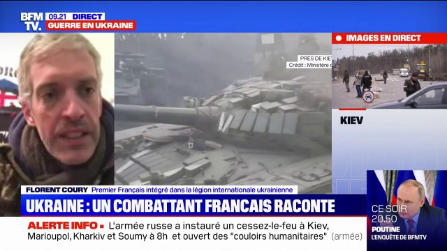 Lorsqu'on part, il faut penser à ne pas revenir : un combattant français parti en Ukraine témoigne sur BFMTV