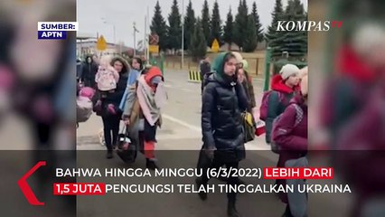 Pengungsi Ukraina Mencapai Lebih dari 1,5 Juta Orang sejak Invasi Rusia