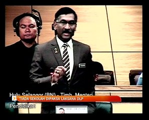 Tiada sekolah dipaksa laksana DLP - P.Kamalanthan