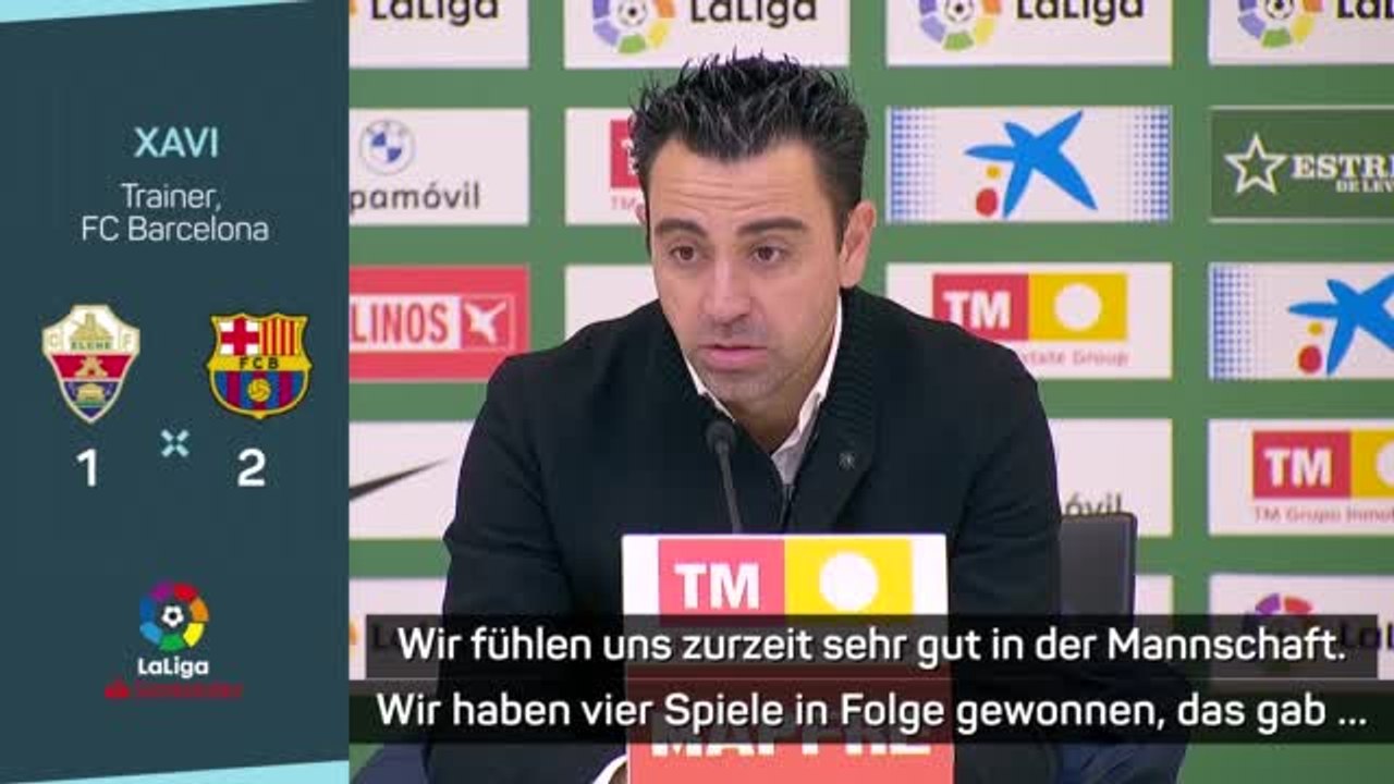 Xavi zufrieden: “Sind auf dem richtigen Weg”