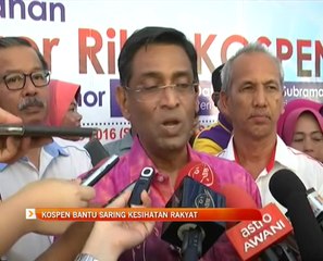 KOSPEN bantu saring kesihatan rakyat