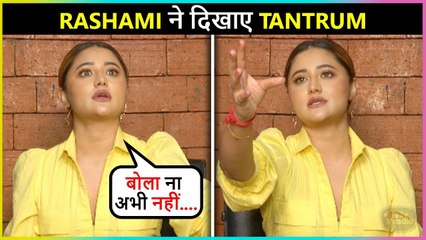 Rashami Desai's Rude Behaviour With TellyMasala | Throws Tantrum While Taking About Umar
