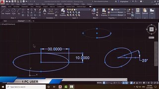 ELLIPSE COMMAND IN AUTOCAD 2020 - HOW TO DRAW ELLIPSE IN AUTOCAD 2020