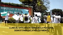 Clinical Officers Interns hold peaceful demos over delayed payments