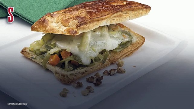 Vídeo Receta: Hojaldre de judías verdes y queso