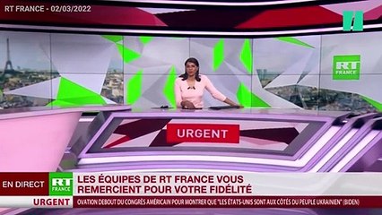 Sur RT France- les adieux d-une présentatrice avant la fermeture de la chaîne