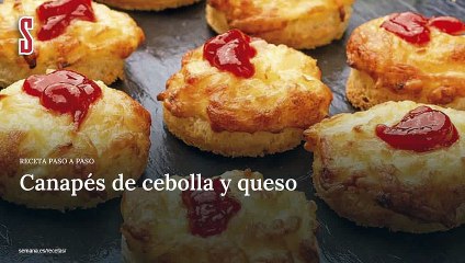 Vídeo Receta: Canapés de cebolla y queso