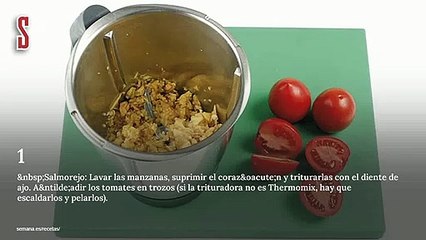 Vídeo Receta: Salmorejo ligero con jamón de pato