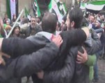 Aleppo residents mark 5th anniversary of Syrian conflict