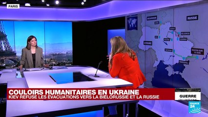 Kiev refuse les couloirs humanitaires vers le Bélarus et la Russie proposés par Moscou