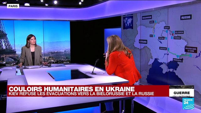 Kiev refuse les couloirs humanitaires vers le Bélarus et la Russie proposés par Moscou