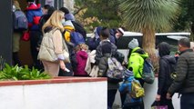 Arrivée de 111 réfugiés ukrainiens à Perpignan en bus
