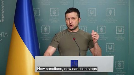 Zelenski pide un boicot a las exportaciones y no comprar petróleo ruso