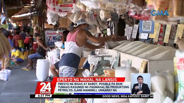 Presyo ng bigas at baboy, posible pa raw tumaas kasunod ng pagmahal ng produktong petrolyo | 24 Oras
