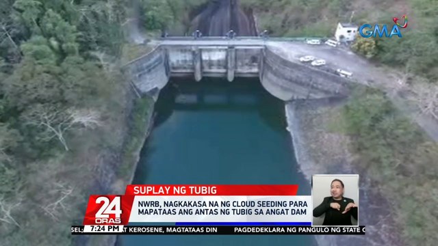 NWRB, nagkakasa na ng cloud seeding para mapataas ang antas ng tubig sa Angat dam | 24 Oras