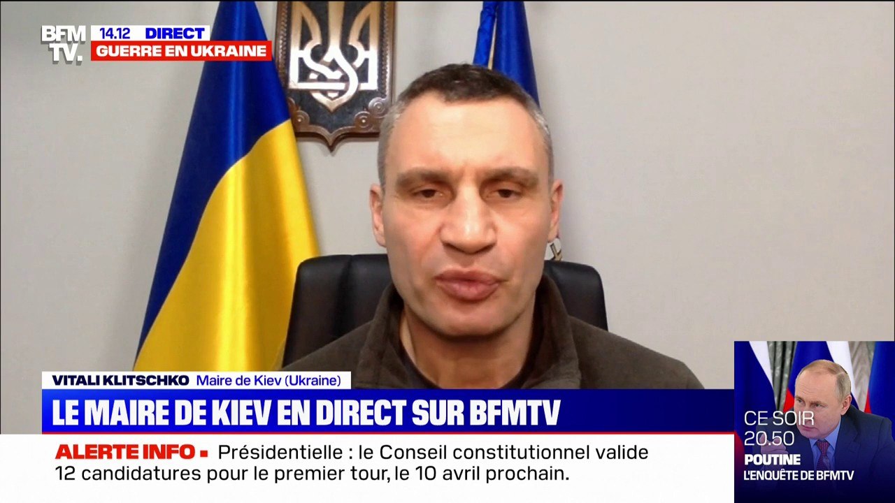 Pour le maire de Kiev, Vitali Klitschko, Vladimir Poutine "veut reconstruire l'Union soviétique", "contrôler la capitale ukrainienne"