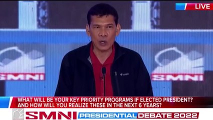 SMNI Presidential Debate 2022: Key Priority Programs