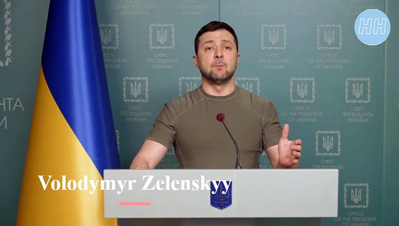 "There is no blood on our flag." - Volodymyr Zelenskyy