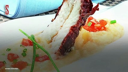 Vídeo Receta: Rape asado con cecina