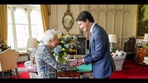 Queen Elizabeth Meets with Justin Trudeau for First In-Person Engagement Since COVID Recovery