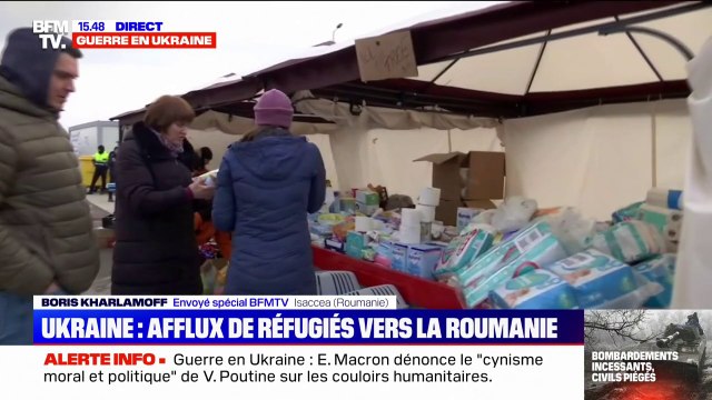 Guerre en Ukraine: un afflux de réfugiés vers la Roumanie