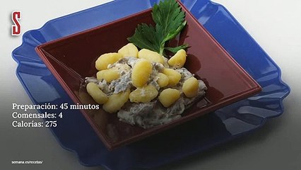 Vídeo Receta: ??oquis con setas